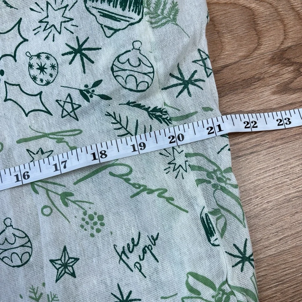 Free People Christmas Holiday Shopping Tote Bag‎ Lightweight Reusable NEW